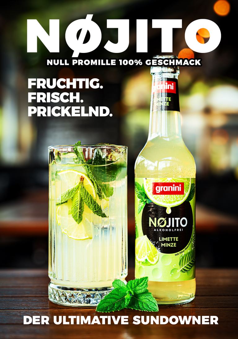 Nojito – alkoholfrei, Limette Minze